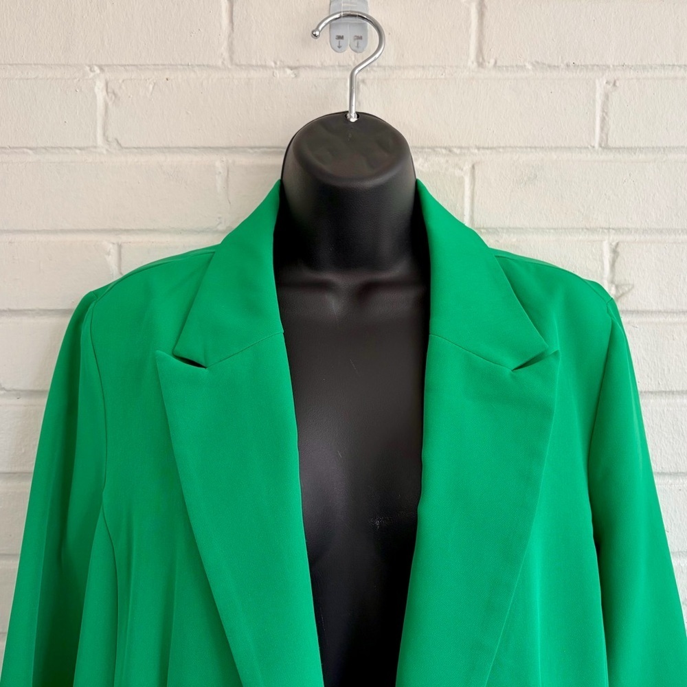MARC NEW YORK Open Front Green Women's Blazer, SZ L LIKE NEW! - Picture 3 of 13